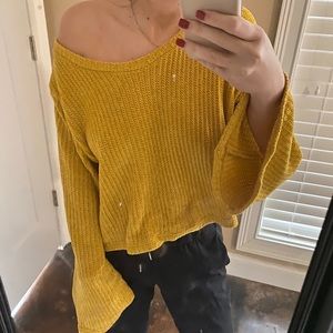 Anthropology Knit Crop Sweater